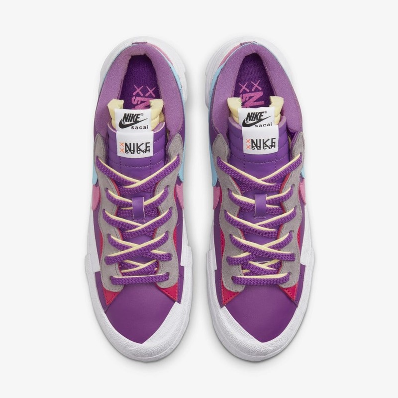 Kaws x Sacai x Nike Blazer Low Purple Dusk | DM7901-500