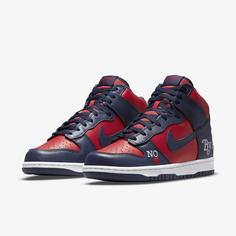 Supreme x Nike SB Dunk High By Any Means Navy | DN3741-600