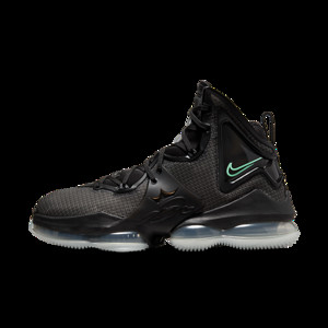 Nike Lebron 19 Black Anthracite Green Glow | CZ0203-003