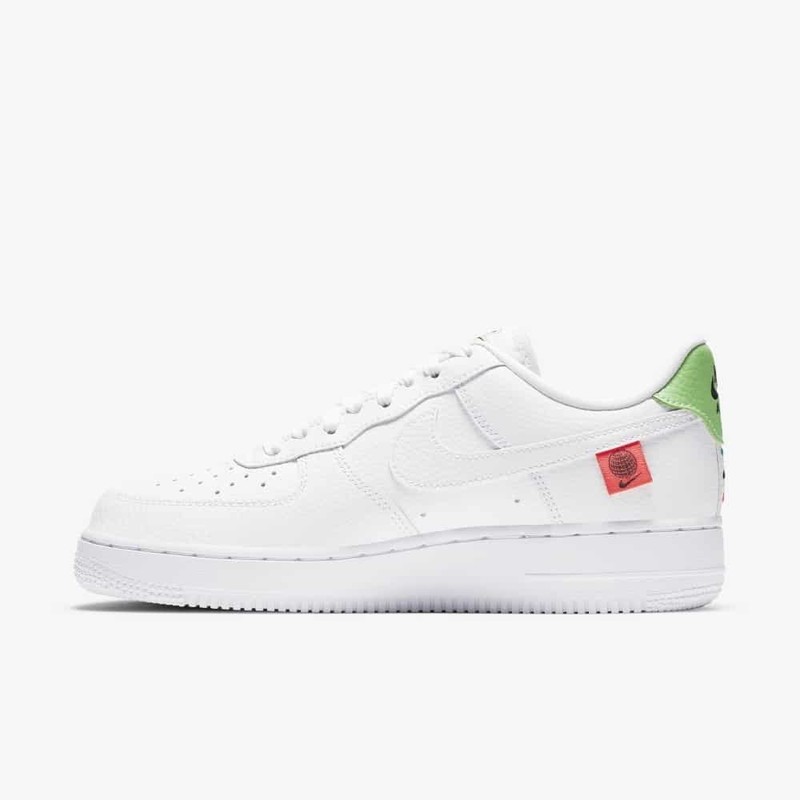 Nike Air Force 1 Low '07 Worldwide Pack Flash Crimson Green Strike (Women's)