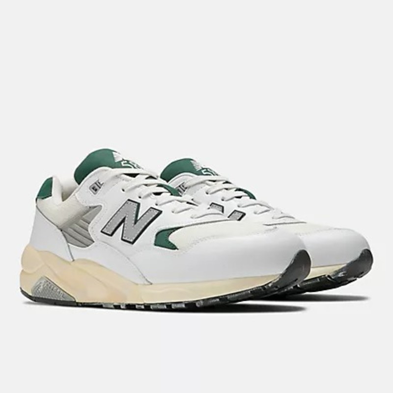 New Balance 580 White and Nightwatch Green | MT580RCA