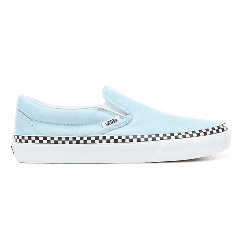 Foxing blue hotsell and white vans