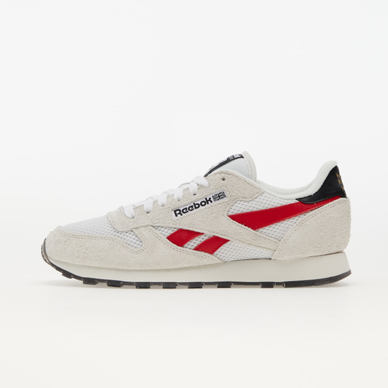 Reebok Classic Leather Pure Grey/ Vector Red/ Gold Metallic | GY0705