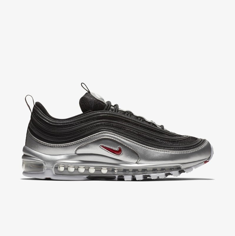 silver and black nikes