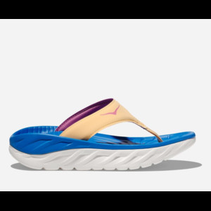 HOKA  Ora Recovery Flip Sandal in Impala/Coastal Sky, Size 4.5 | 1117910-ICSK-06