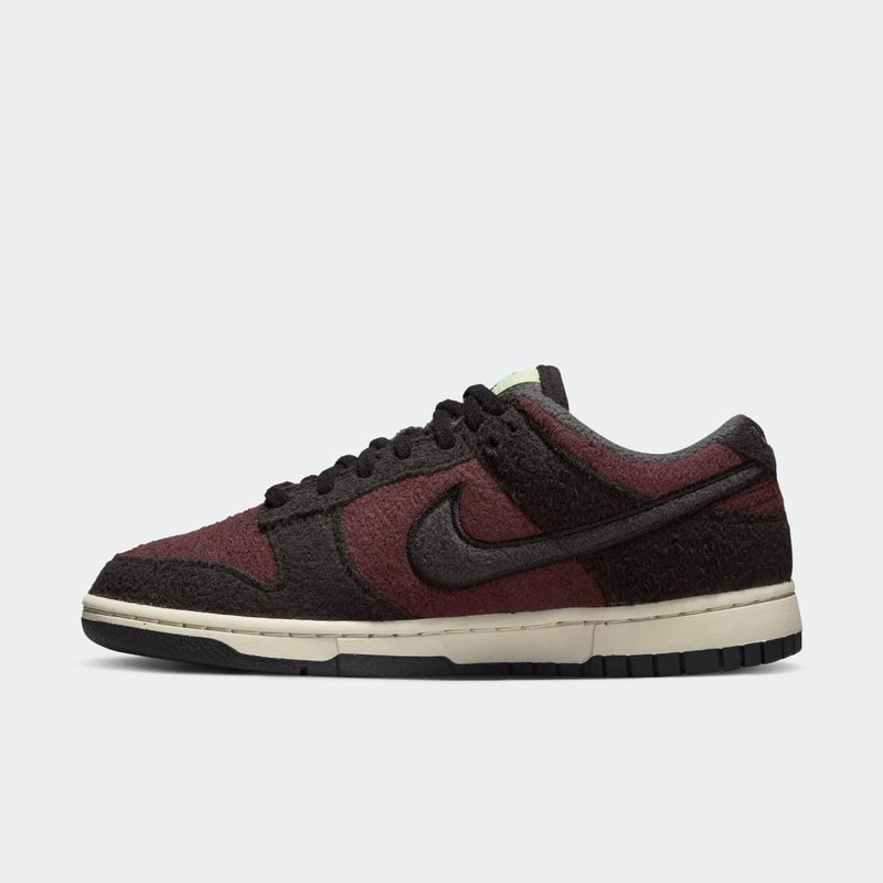 Nike Dunk Low Burgundy Fleece | DQ7579-600