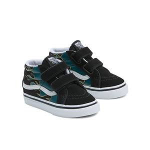 Vans Sk8-Mid Reissue V Toddler 'Metallic Flame Black' | VN0A5DXDBML