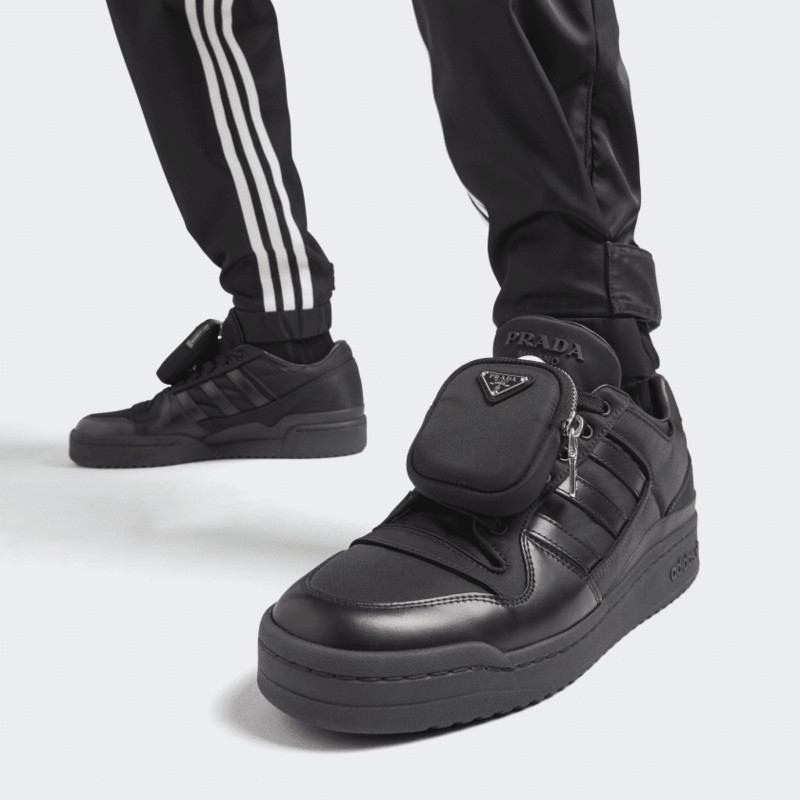 Prada Re-Nylon x adidas Forum Low Black | GY7043