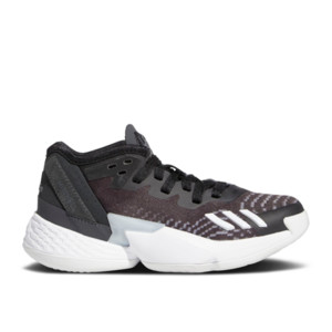 Kids adidas D.O.N. Issue 4 PS Black White  Basketball | GW9014