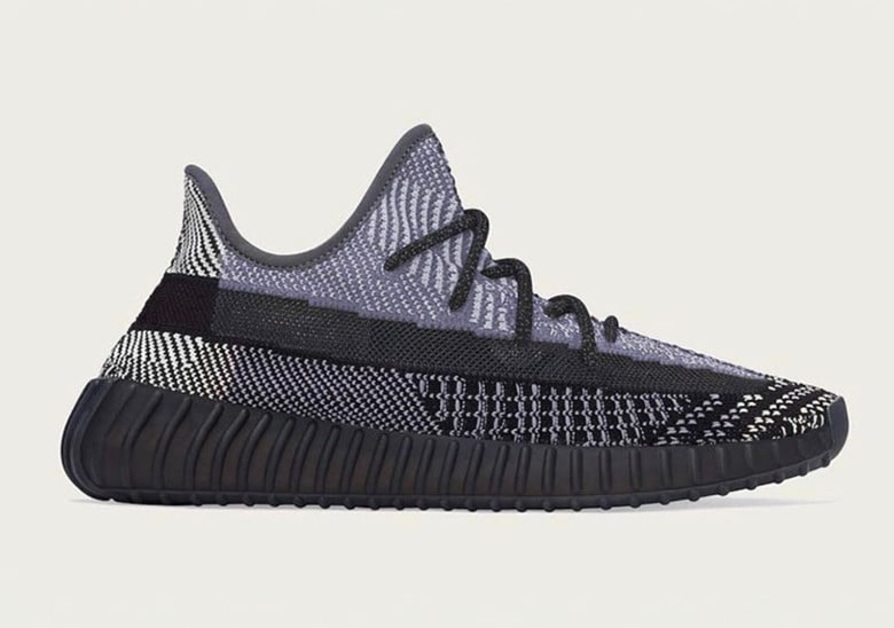 The adidas Yeezy Boost 350 V2 appears in the Oreo Colorway