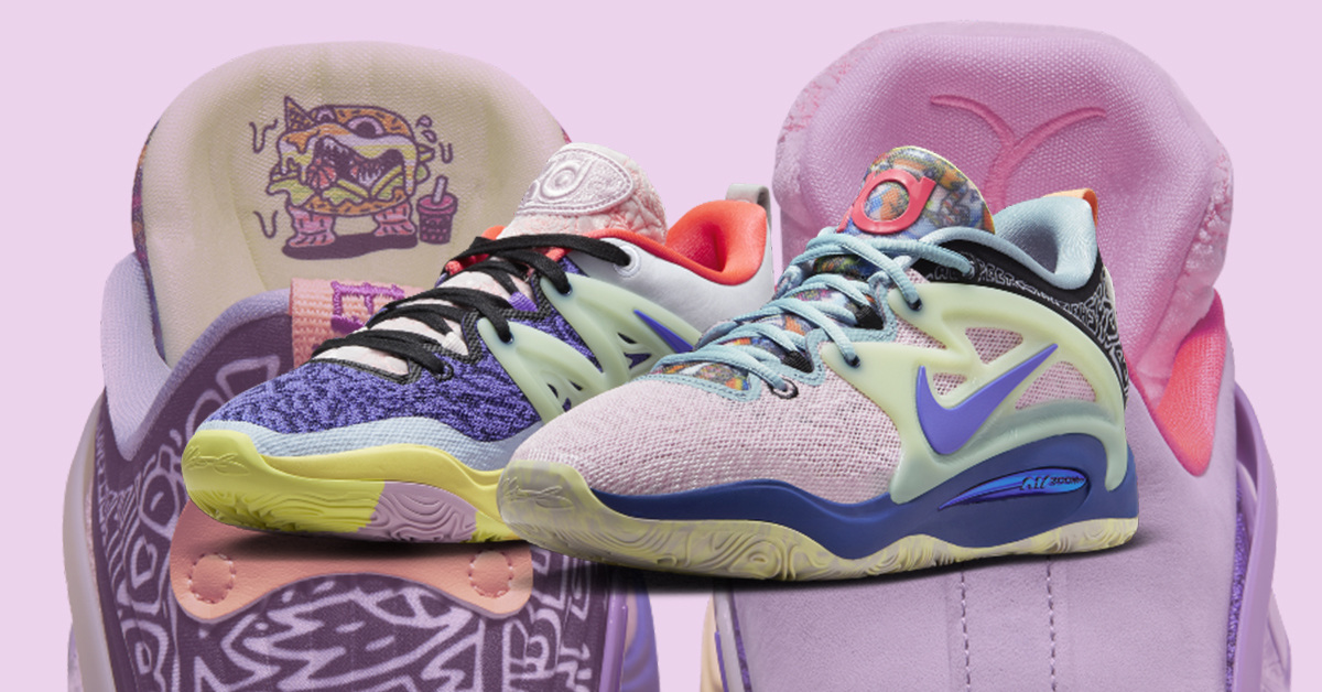 10 diverse Styles auf dem Nike KD 15 bilden den „What the“ Colorway 10 diverse Styles auf dem Nike KD 15 bilden den „What the“ Colorway