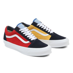 Vans orange outlet et bleu