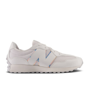 New Balance 327 Big Kid 'White Grey Iridescent' | GS327WHT