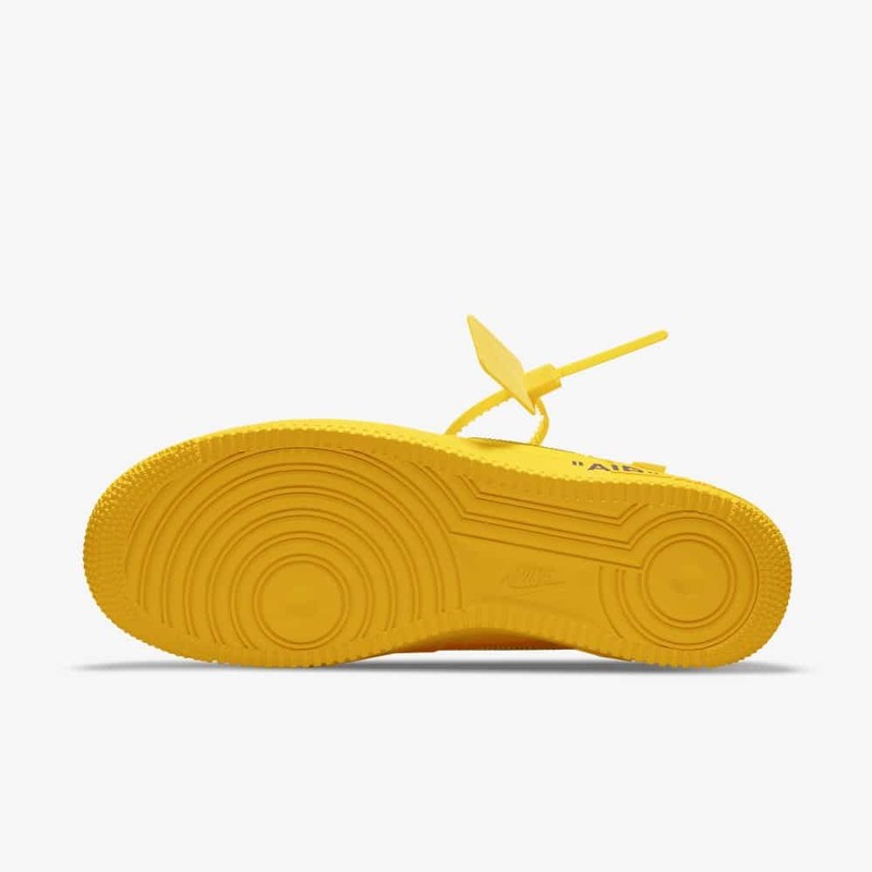 Off-White Nike Air Force 1 Lemonade University Gold DD1876-700 Release Date  - SBD