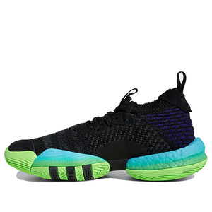 Kids adidas Trae Young 2 GS Black Blue Green Basketball | H06486