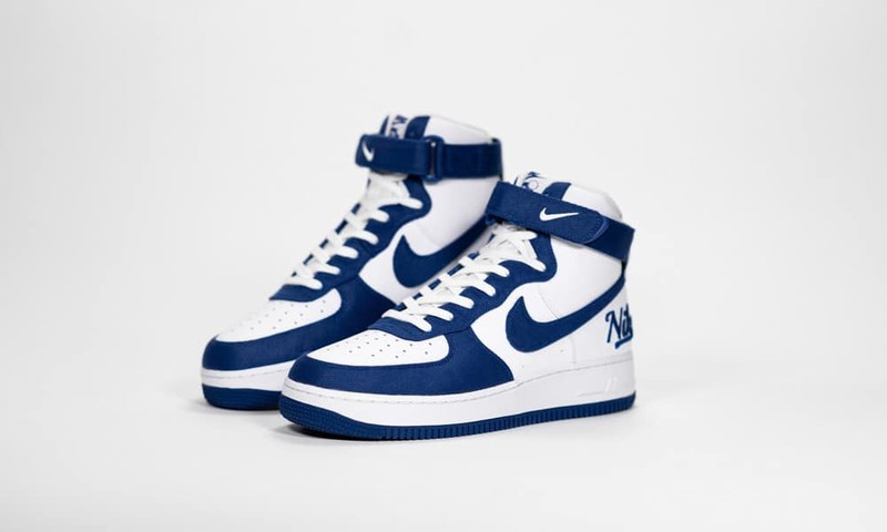 Air Force 1 High '07 LV8 EMB 'Dodgers' - Nike - DC8168 100 - white/rush  blue/rush blue/white