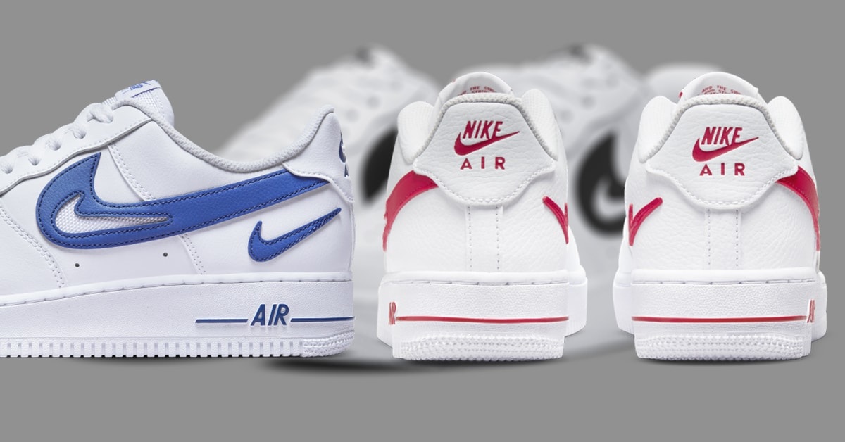 Nike Doubles Its Branding on Three Air Force 1 Lows