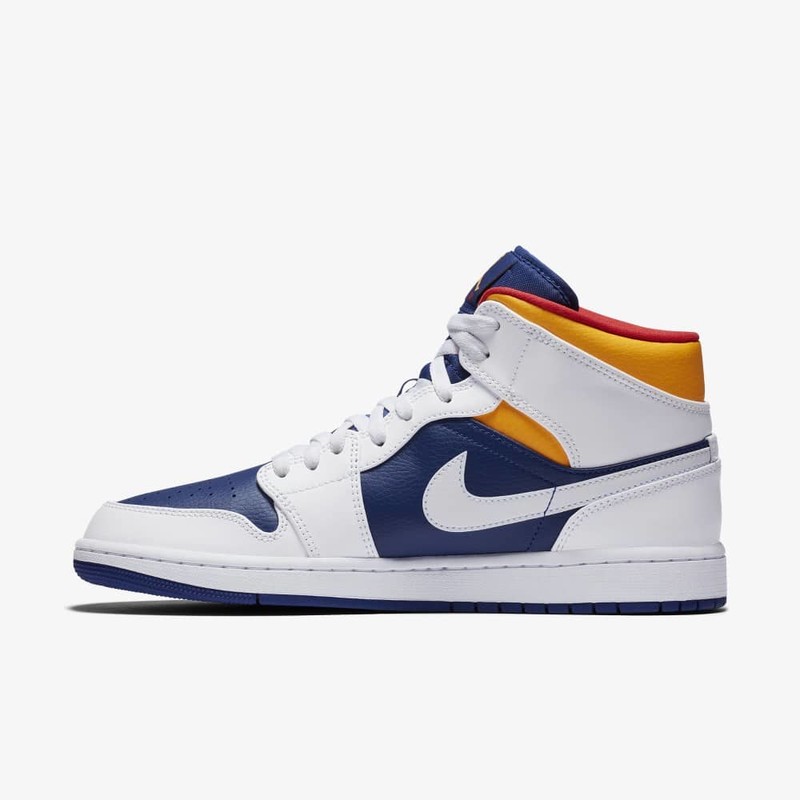 Air Jordan 1 Mid Blue/Orange | 554724-131