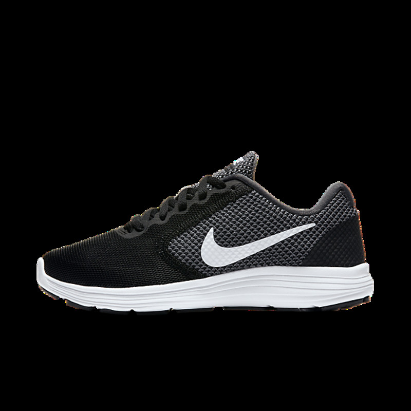 exposición exterior Agarrar Womens Nike Revolution 3 Dark Grey/White-Black WMNS | 819303-001 