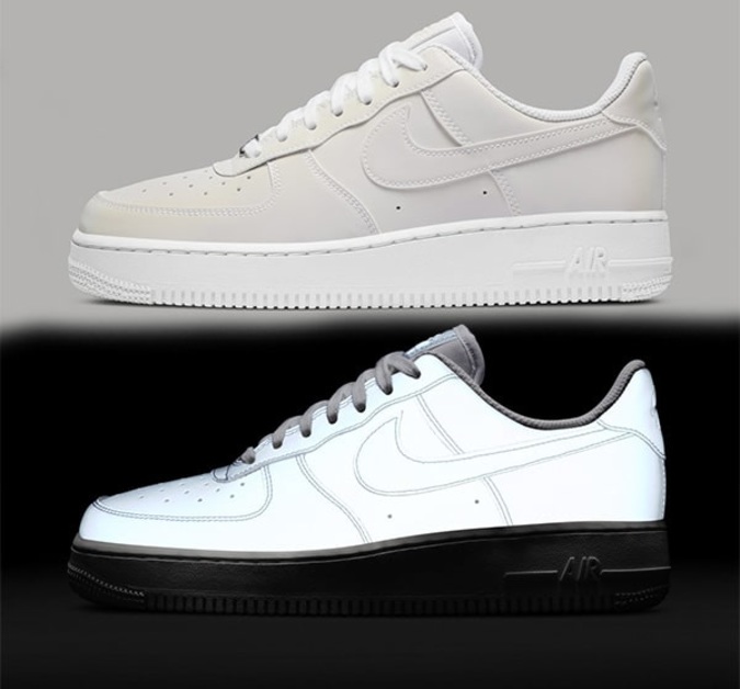 Nike air force 1 reflective clearance women's