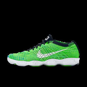 Nike (WMNS) Flyknit Zoom Agility 'Volt Green Glow' GREEN Training | 698616-701