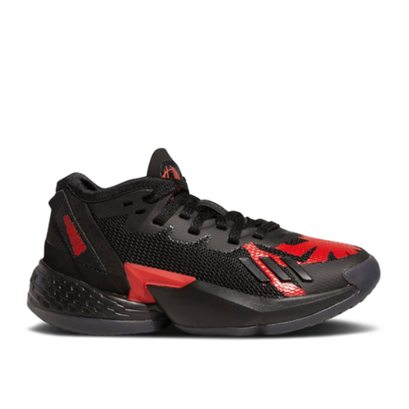 Kids adidas D.O.N. Issue #4 PS Black Red Basketball | HR1627