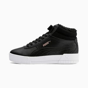 Puma Carina Fur Mid Youth Trainers | 309683-01