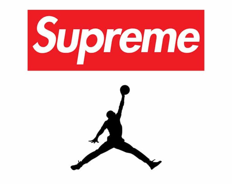 Supreme air jordan store logo