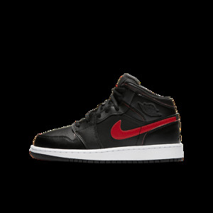 Jordan 1 Retro Mid Black Gym Red (GS) | 554725-009