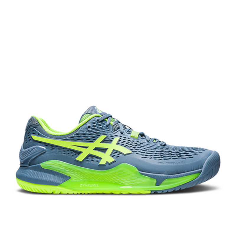 ASICS Gel Resolution 9 Wide 'Steel Blue Hazard Green' | 1041A376-400