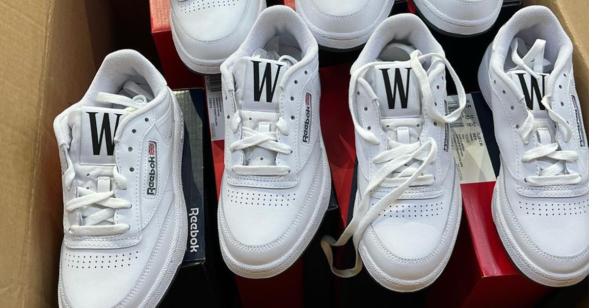 100 Signed Reebok Club C's by Tyrrell Winston Appear in Hong Kong