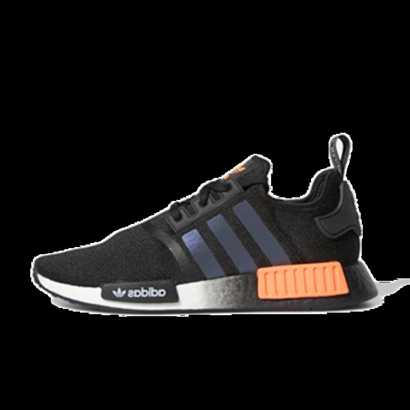 Black and clearance orange nmds