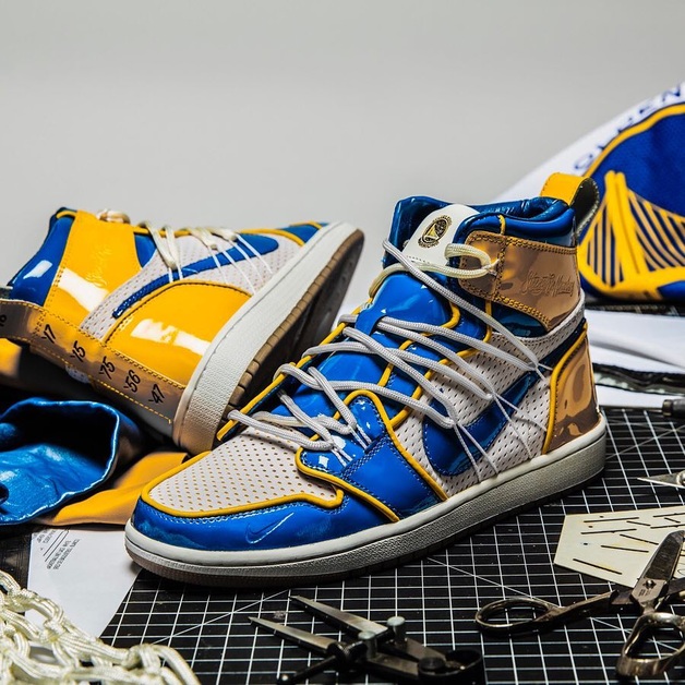 Extrem limitierter Drop: Golden State Warriors & The Shoe Surgeon Custom Air Jordan 1