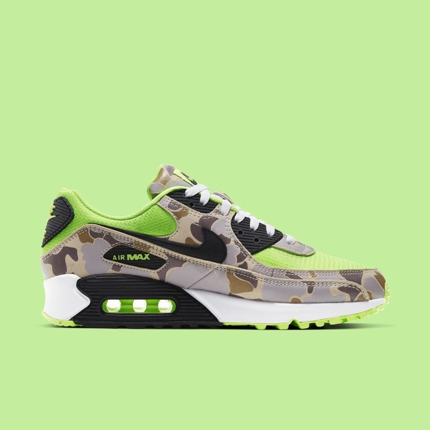 Nike Air Max 90 "Duck Camo" as Volt Version