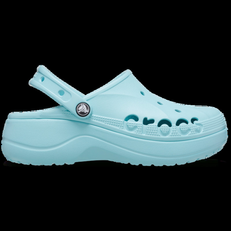 Crocs Women Baya Platform Clogs Pure Water | 208186-4SS