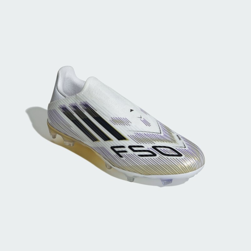 adidas F50 League Laceless FG/MG "White/Gold" | JH7736