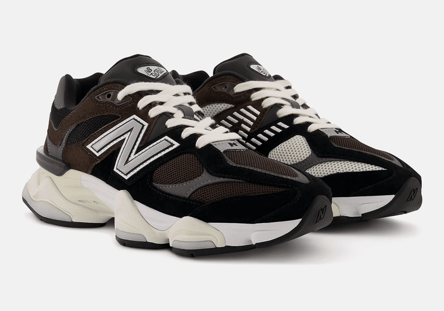 Braunes Wildleder erscheint auf dem New Balance 90/60