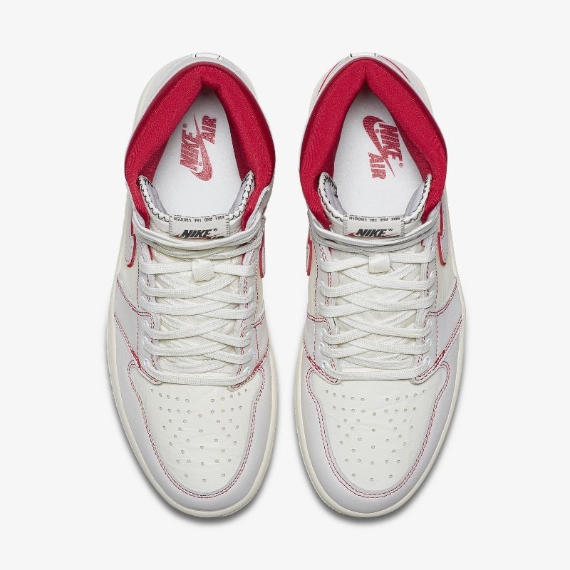 Air Jordan 1 High OG Sail/Red | 555088-160