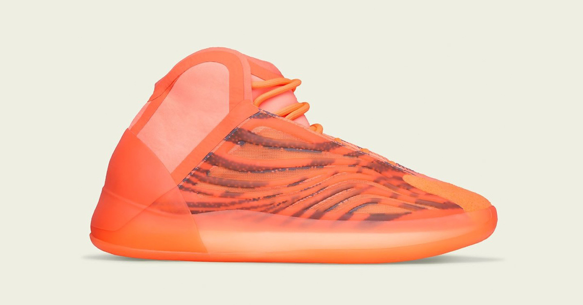 Das sind die offiziellen Bilder des adidas Yeezy QNTM „Hi-Res Orange“