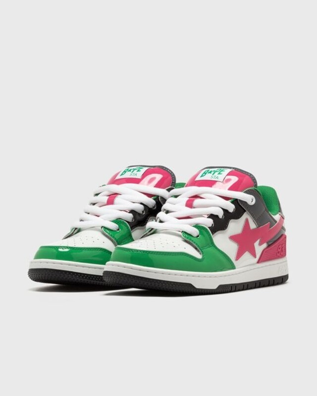 A Bathing Ape Bape SK8 Sta #2 M1 "Pink/Green" | 001FWL301312MGRN