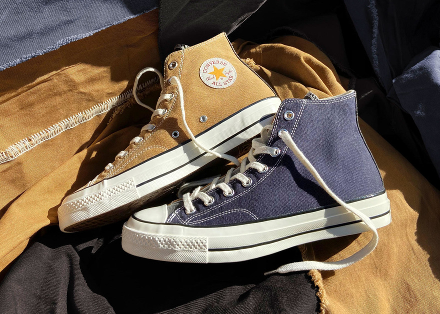 Der Converse x Carhartt WIP Renew Chuck 70 besteht aus aufbereiteten Materialien