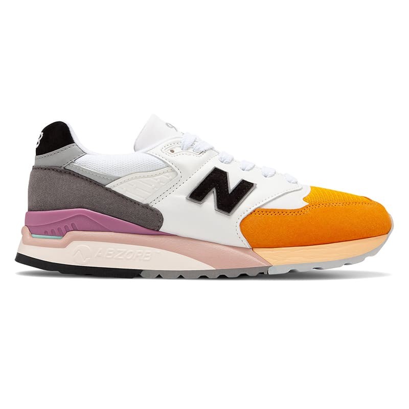 New Balance 998 Orange/Grey/White Made in US | 721991-60-17