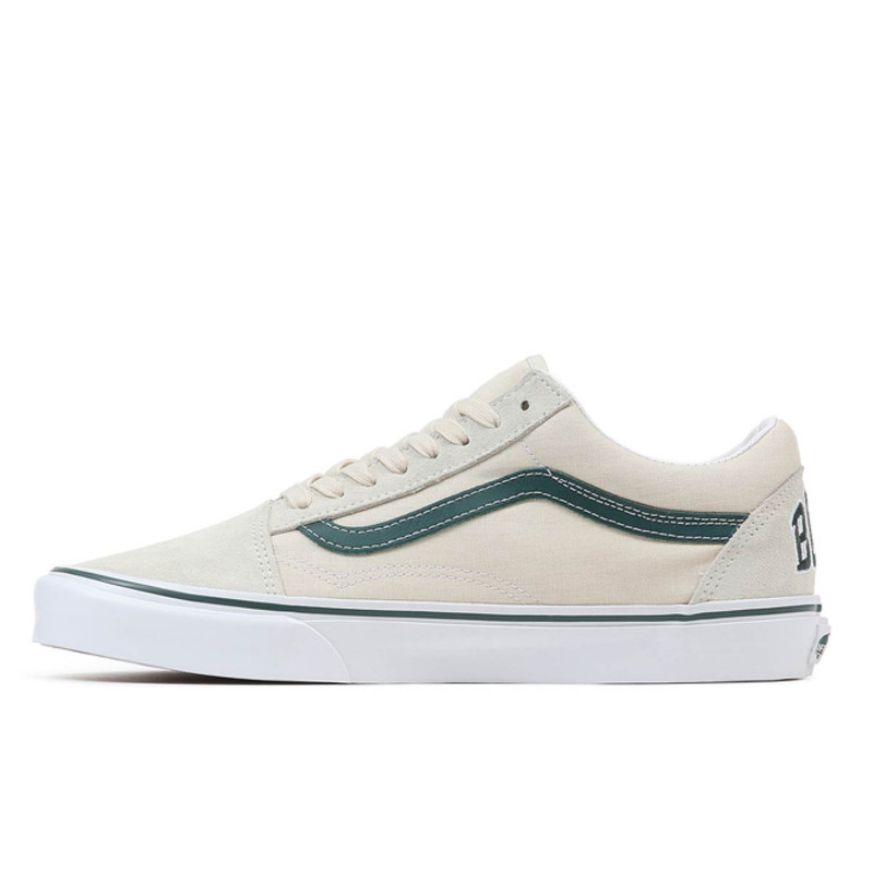 white and cream vans