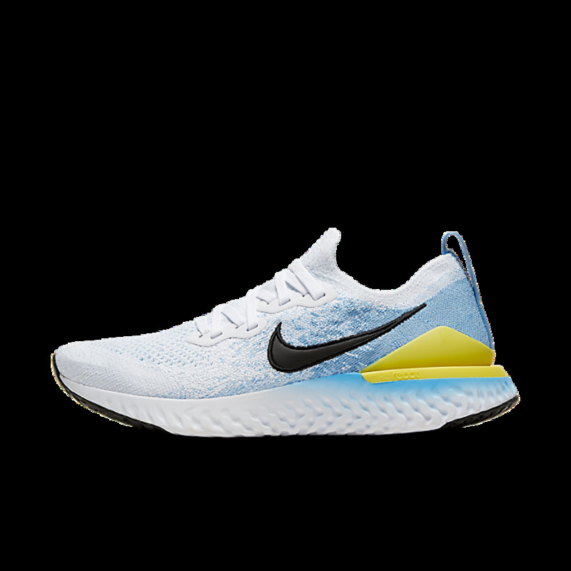 Nike epic react flyknit 2 sales light blue