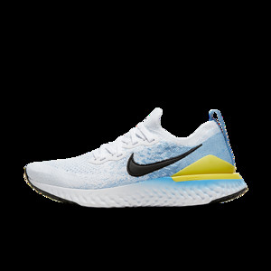 Womens Nike Epic React Flyknit 2 White Light Blue WMNS | BQ8927-106