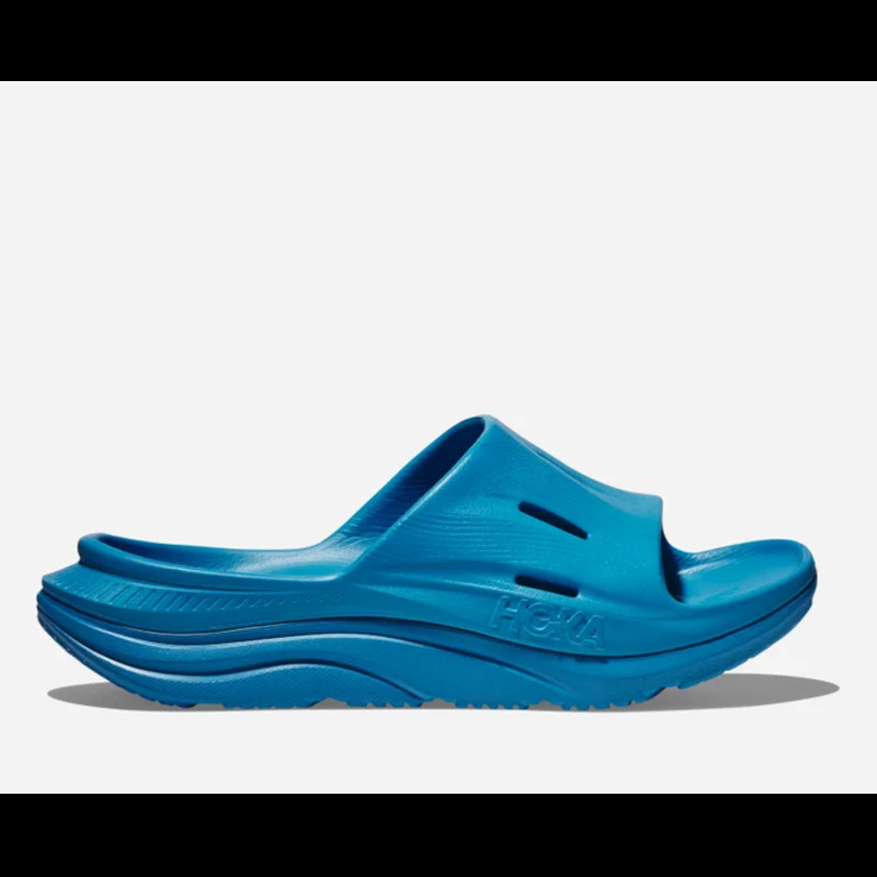 HOKA Ora Recovery Slide 3 Sandal in Diva Blue/Diva Blue, Size 2.5 | 1135061-DBDB-03/05
