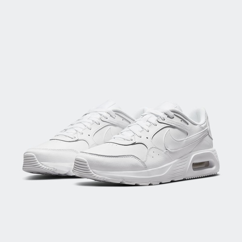 Nike Air Max SC Leather "Triple White" | DH9636-101