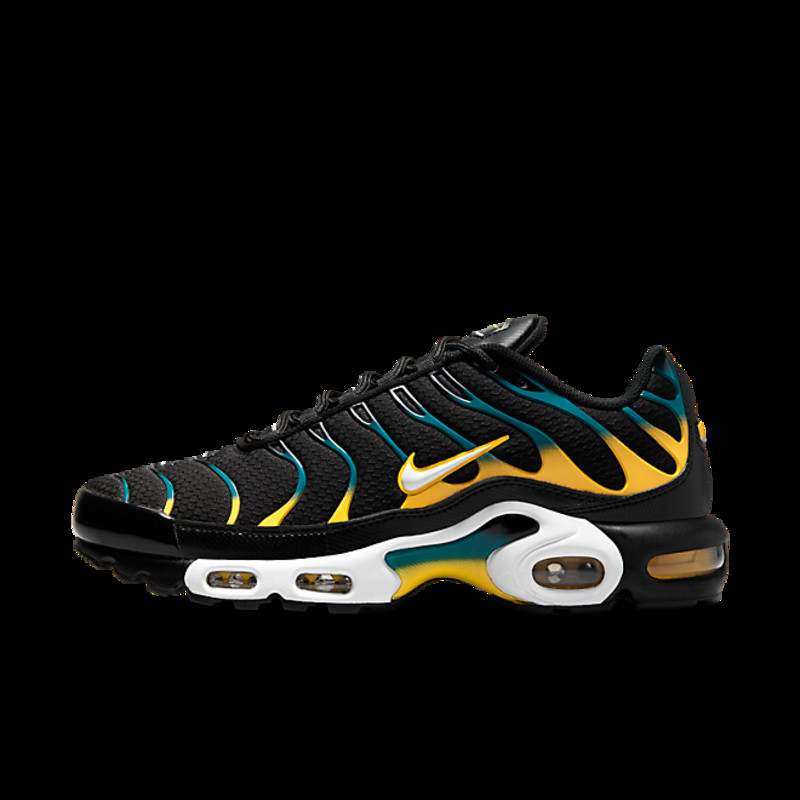 Nike air max plus black teal yellow