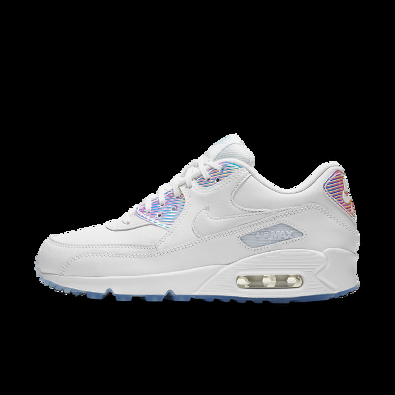 Wmns air max 90 prm (white outlet / white - blue tint)