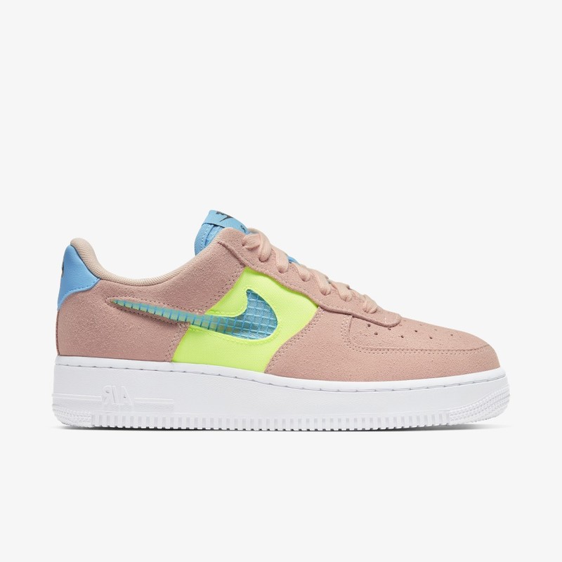 Nike Air Force 1 LV8 GS Oracle Aqua/Ghost Green-Washed Coral